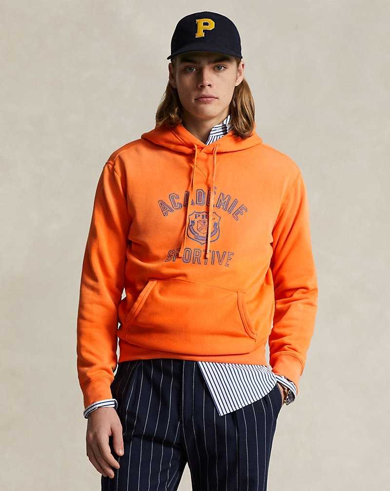 Sudadera con Capucha Ralph Lauren Fleece Graphic Hombre Naranjas | GBZIQRT-46 - vista 1