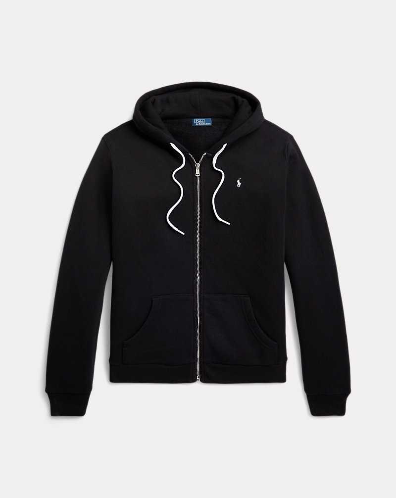 Sudadera con Capucha Ralph Lauren Fleece Full-Zip Mujer Negros | MUDIREG-98 - vista 2