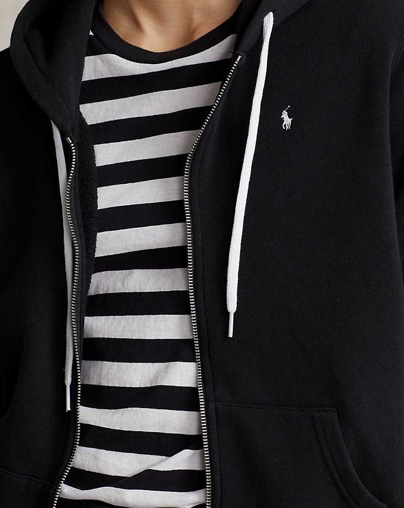 Sudadera con Capucha Ralph Lauren Fleece Full-Zip Mujer Negros | MUDIREG-98 - vista 5