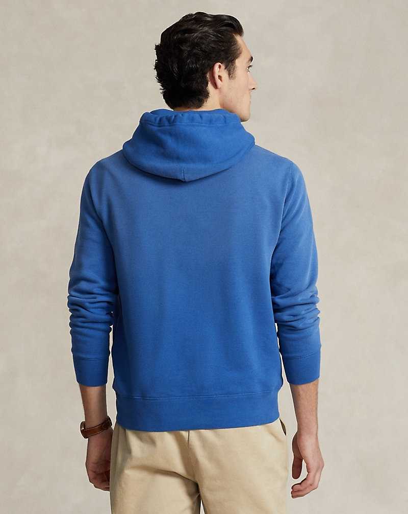 Sudadera con Capucha Ralph Lauren Fleece Graphic Hombre Azul Rey | XHLPGYE-20 - vista 4