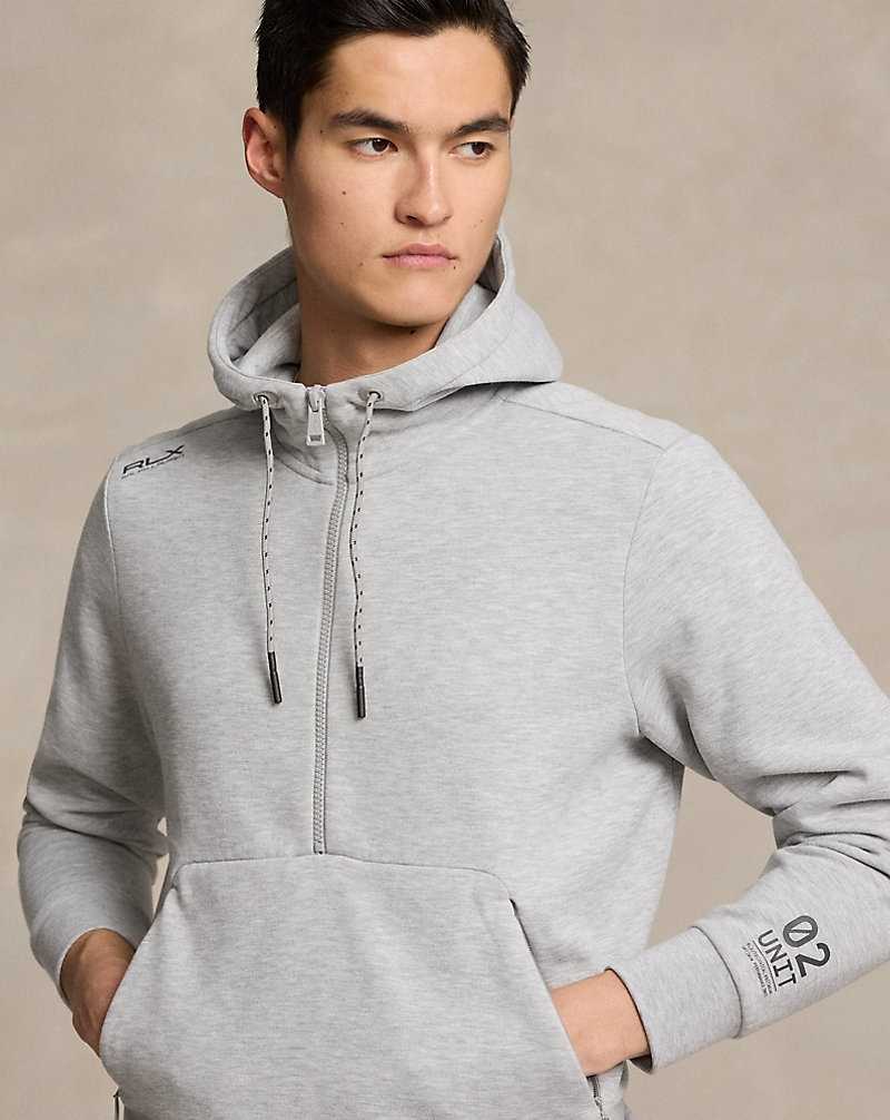 Sudadera con Capucha Ralph Lauren Fleece Half-Zip Hombre Andover Heather | NMBZOVA-13 - vista 5