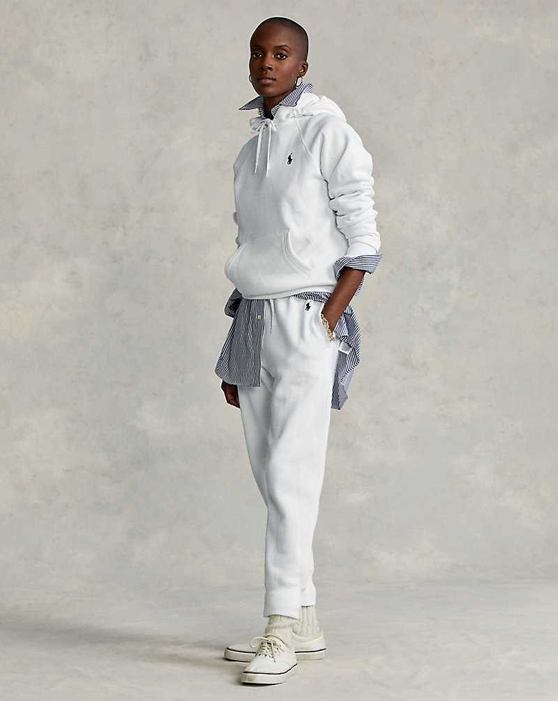 Sudadera con Capucha Ralph Lauren Fleece Mujer Blancos | GXLFBWC-83 - vista 3