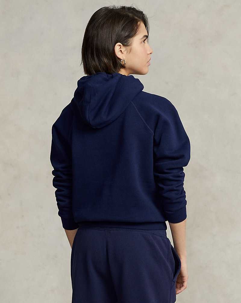 Sudadera con Capucha Ralph Lauren Fleece Mujer Azul Marino | DZQHRFS-42 - vista 4