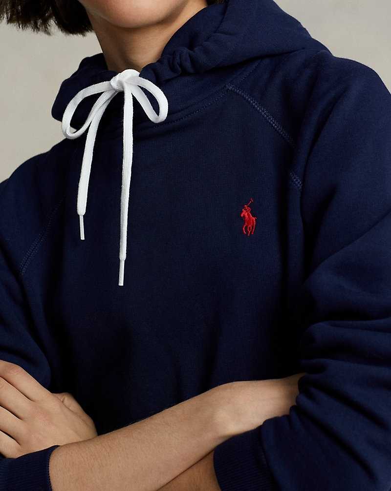 Sudadera con Capucha Ralph Lauren Fleece Mujer Azul Marino | DZQHRFS-42 - vista 5