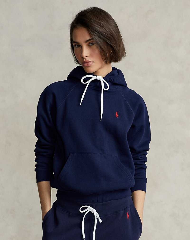 Sudadera con Capucha Ralph Lauren Fleece Mujer Azul Marino | DZQHRFS-42 - vista 1