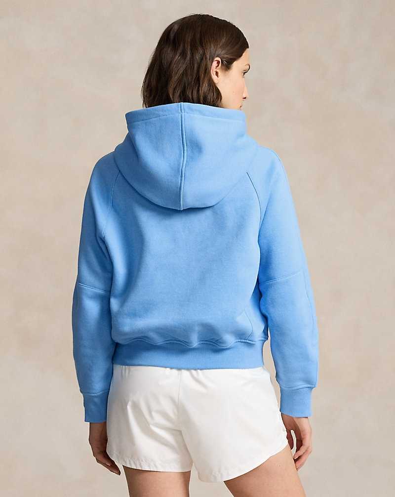Sudadera con Capucha Ralph Lauren Fleece Full-Zip Dolman-Sleeve Mujer Azules | TQYSRIF-70 - vista 4