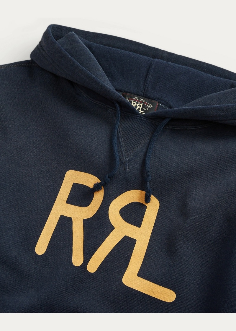 Sudadera con Capucha Logo Fleece Hombre Azul Marino | MSKE89075 - vista 2