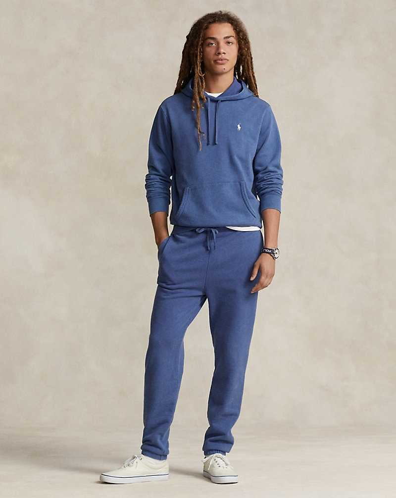 Sudadera con Capucha Ralph Lauren Loopback Fleece Hombre Azul Marino Claro | EFZCKWD-98 - vista 3