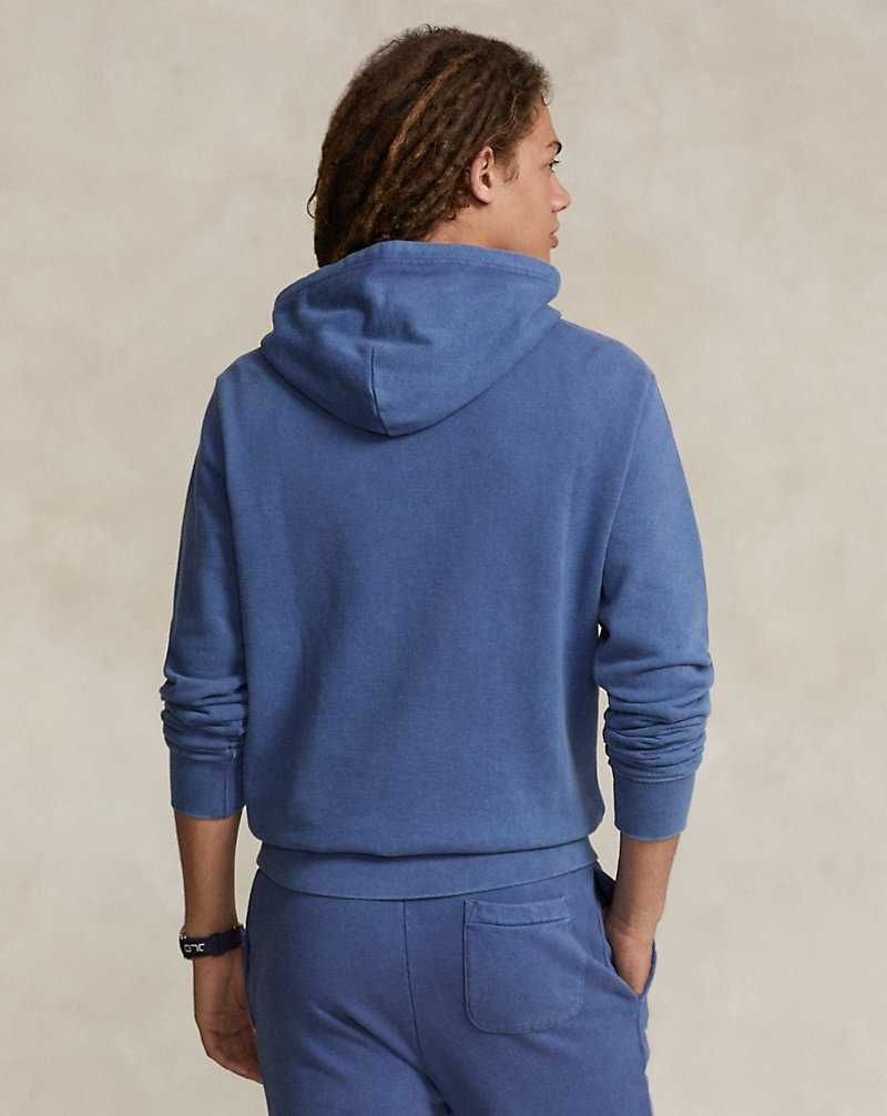 Sudadera con Capucha Ralph Lauren Loopback Fleece Hombre Azul Marino Claro | EFZCKWD-98 - vista 4