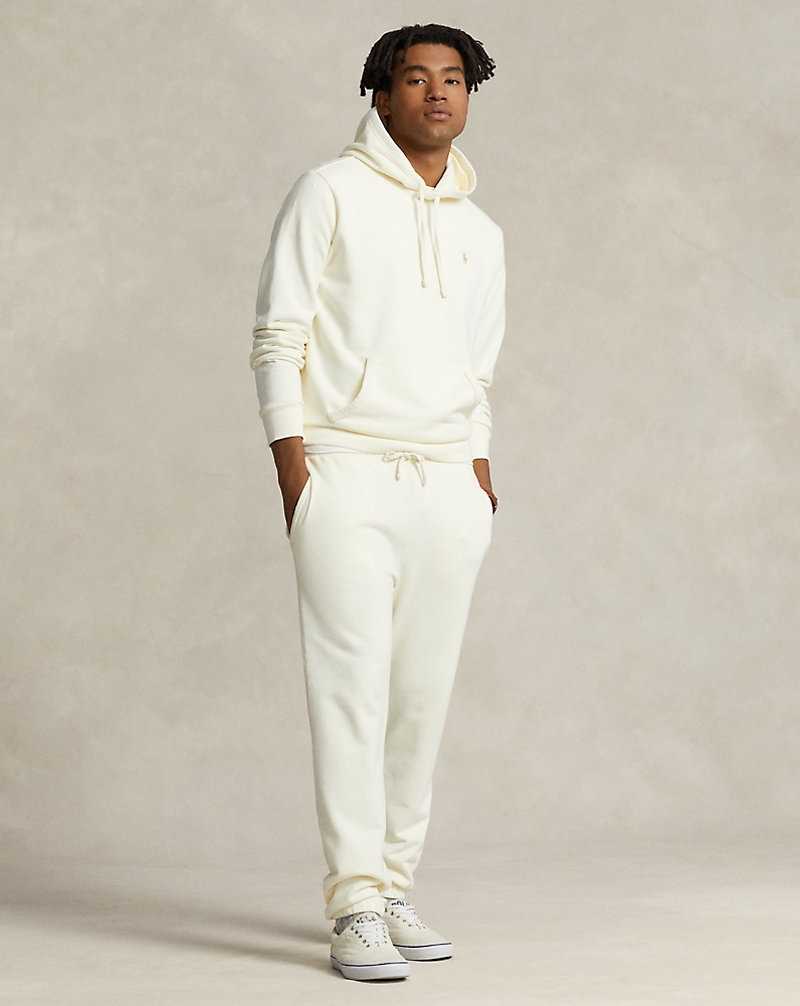 Sudadera con Capucha Ralph Lauren Loopback Fleece Hombre Creme | QOJHNKC-83 - vista 3