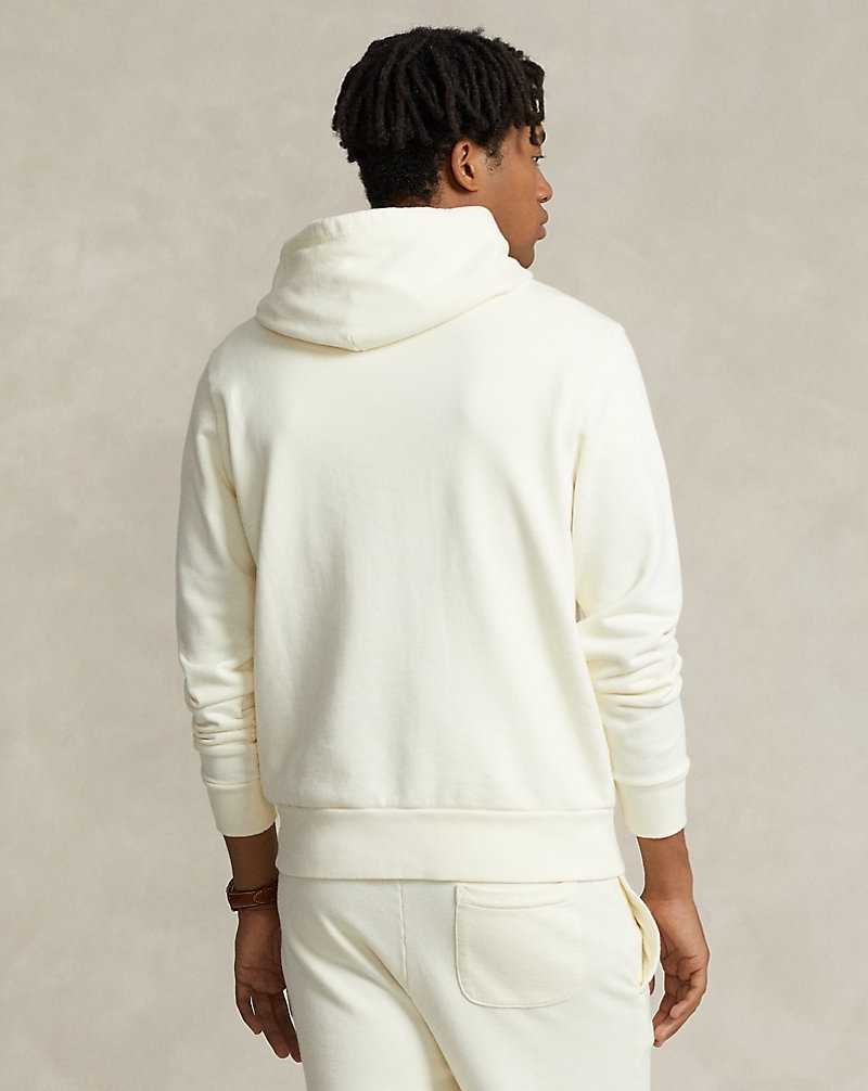 Sudadera con Capucha Ralph Lauren Loopback Fleece Hombre Creme | QOJHNKC-83 - vista 4