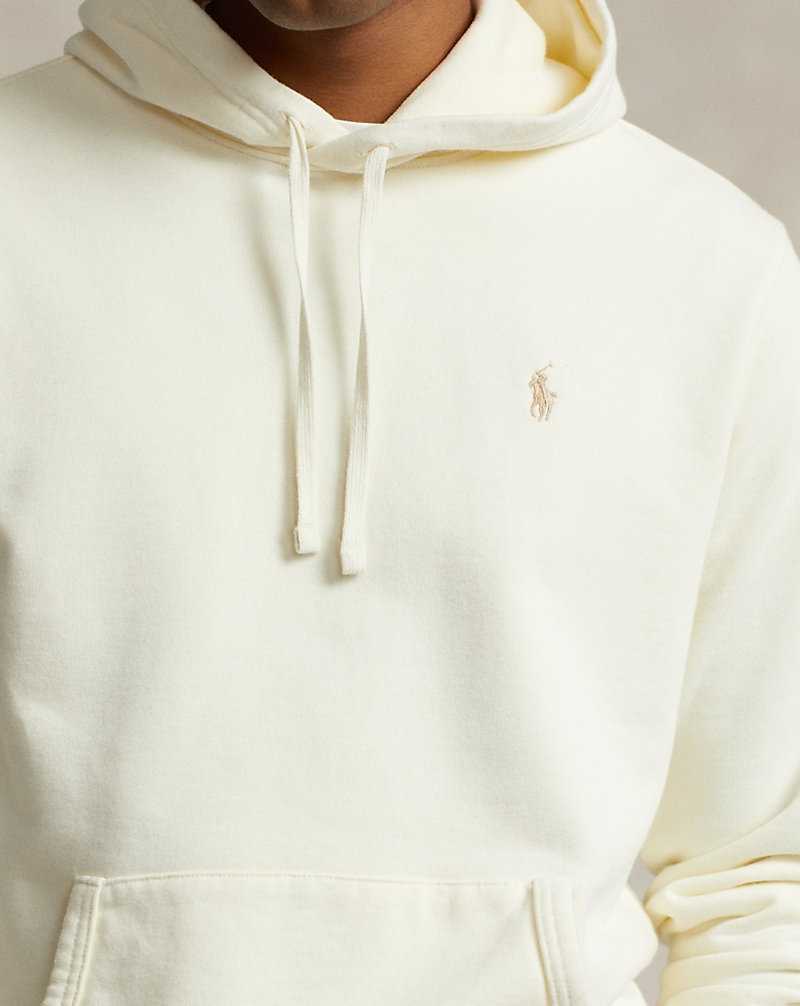 Sudadera con Capucha Ralph Lauren Loopback Fleece Hombre Creme | QOJHNKC-83 - vista 5