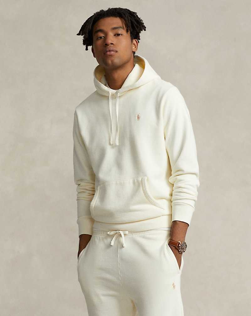 Sudadera con Capucha Ralph Lauren Loopback Fleece Hombre Creme | QOJHNKC-83 - vista 1