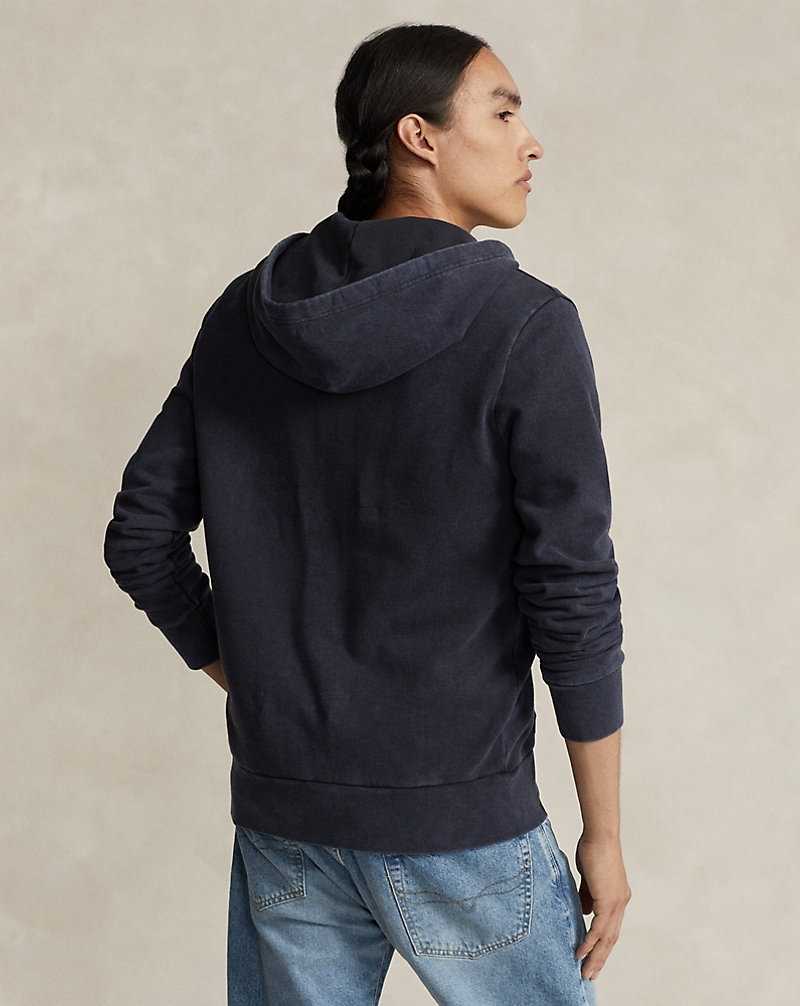 Sudadera con Capucha Ralph Lauren Loopback Fleece Full-Zip Hombre Negros | PESIXCM-70 - vista 4
