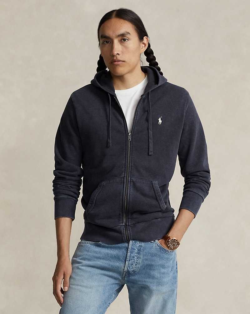 Sudadera con Capucha Ralph Lauren Loopback Fleece Full-Zip Hombre Negros | PESIXCM-70 - vista 1