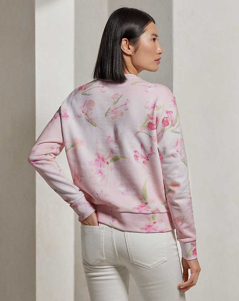 Sudadera con Capucha Ralph Lauren Lunar New Year Fleece Crewneck Mujer Rosas | WGJIRNP-81 - vista 4