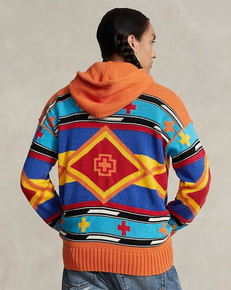 Sudadera con Capucha Ralph Lauren PRL x Naiomi Glasses Hooded Hombre Naranjas | XFIYHAV-56 - vista 4