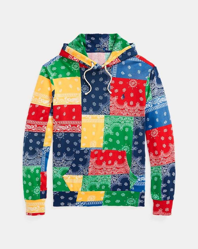 Sudadera con Capucha Ralph Lauren Patchwork-Print Spa Terry Hombre Archival Bandana | CYHUDOW-04 - vista 2