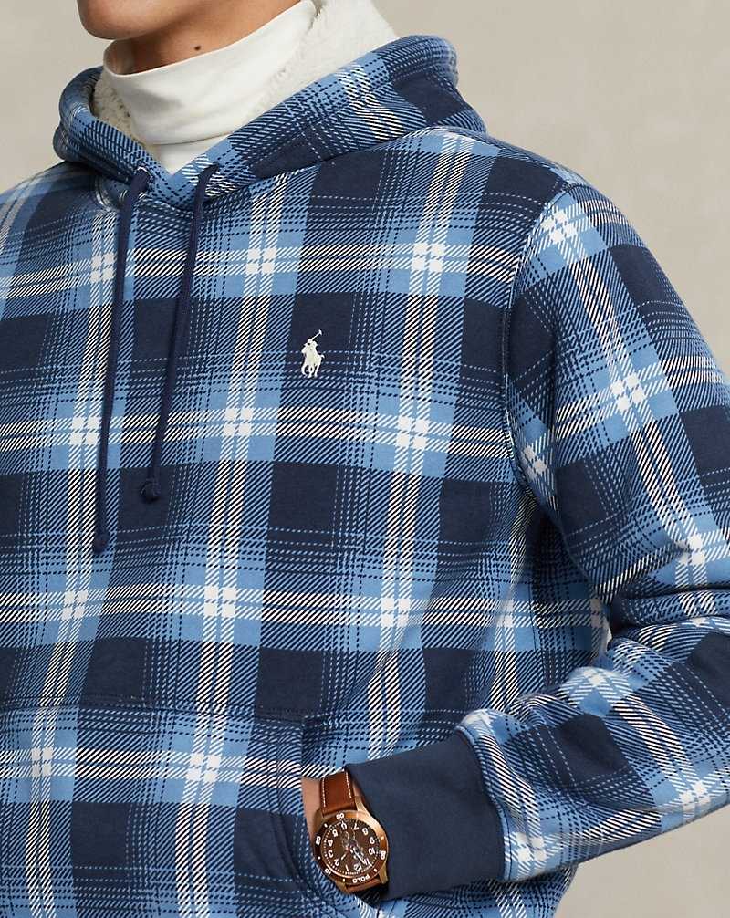 Sudadera con Capucha Ralph Lauren Plaid Fleece Hombre Outdoor Ombre Plaid | NFSYILR-21 - vista 5