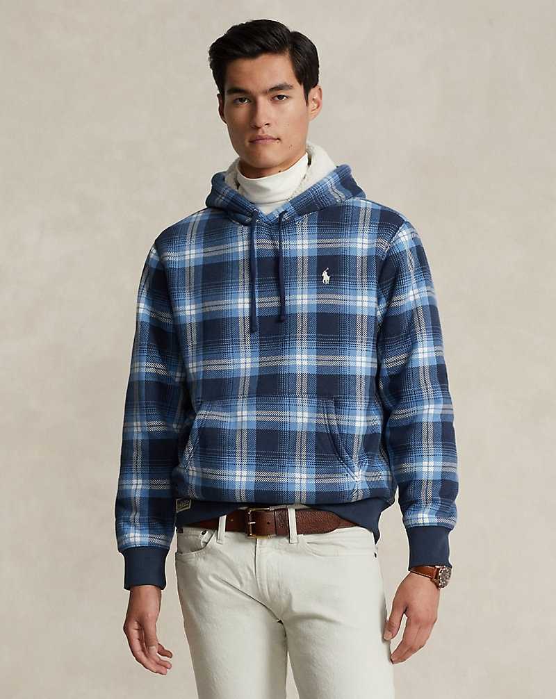 Sudadera con Capucha Ralph Lauren Plaid Fleece Hombre Outdoor Ombre Plaid | NFSYILR-21 - vista 1