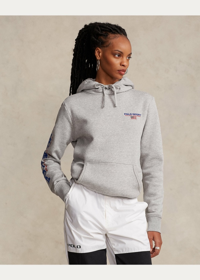 Sudadera con Capucha Polo Deporte Fleece Mujer Rojos | BCKP69103 - vista 4