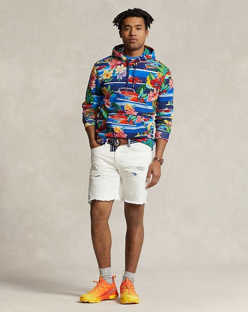 Sudadera con Capucha Ralph Lauren Print Fleece Hombre Azules | DACVLWS-28 - vista 3
