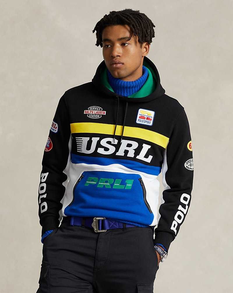 Sudadera con Capucha Ralph Lauren Racing Hombre Negros | WSYCGUR-50 - vista 3