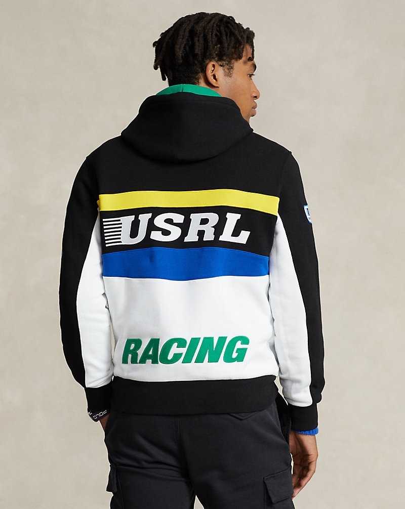 Sudadera con Capucha Ralph Lauren Racing Hombre Negros | WSYCGUR-50 - vista 4
