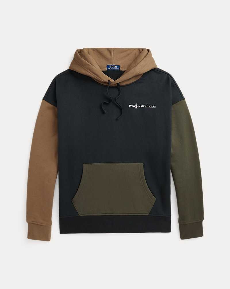 Sudadera con Capucha Ralph Lauren Relaxed Fit Logo Fleece Hombre Negros | BCIERVG-64 - vista 2