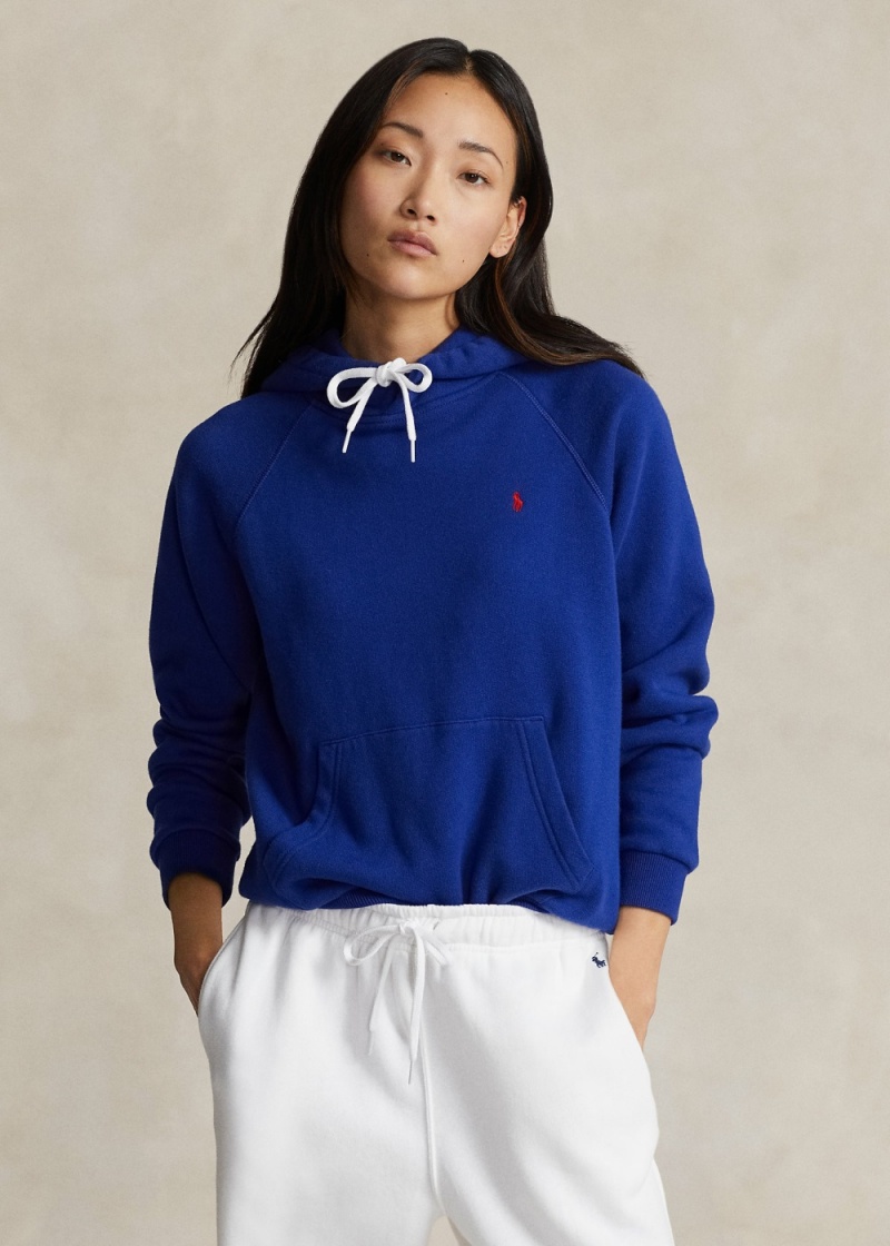 Sudadera con Capucha Shrunken Fit Fleece Mujer Azul Rey | HEZN30279 - vista 1
