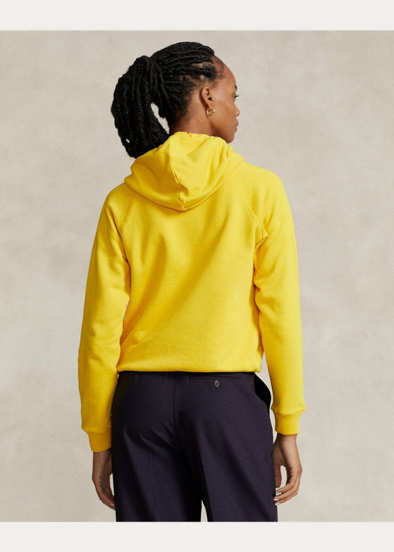 Sudadera con Capucha Shrunken Fit Big Pony Mujer Amarillos | RLYQ84173 - vista 3