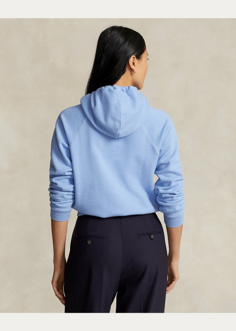 Sudadera con Capucha Shrunken Fit Big Pony Fleece Mujer Azules | EHYD07982 - vista 3