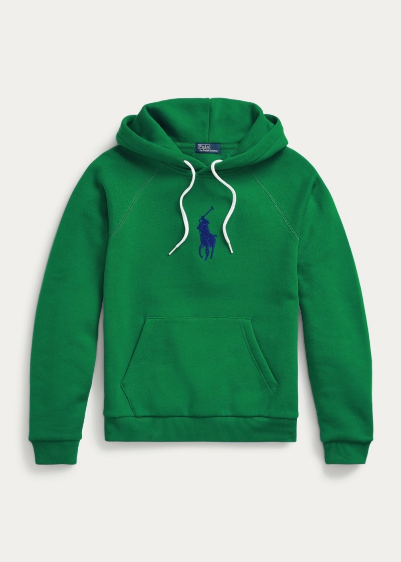 Sudadera con Capucha Shrunken Fit Big Pony Fleece Mujer Marrom | TDVG74968 - vista 2