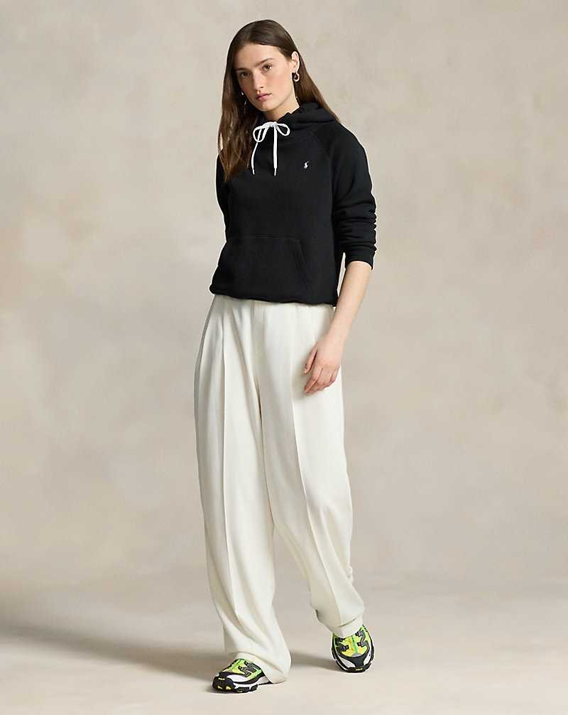 Sudadera con Capucha Ralph Lauren Shrunken Fit Fleece Mujer Negros | AQWILGK-62 - vista 3