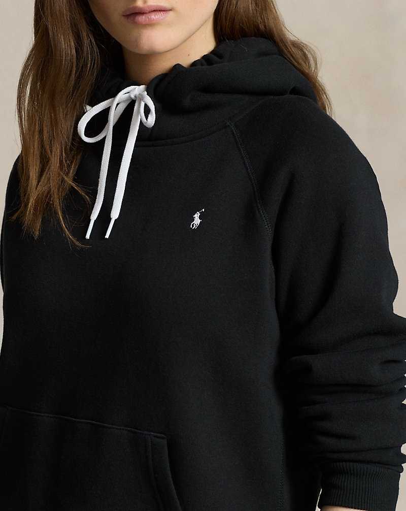 Sudadera con Capucha Ralph Lauren Shrunken Fit Fleece Mujer Negros | AQWILGK-62 - vista 5