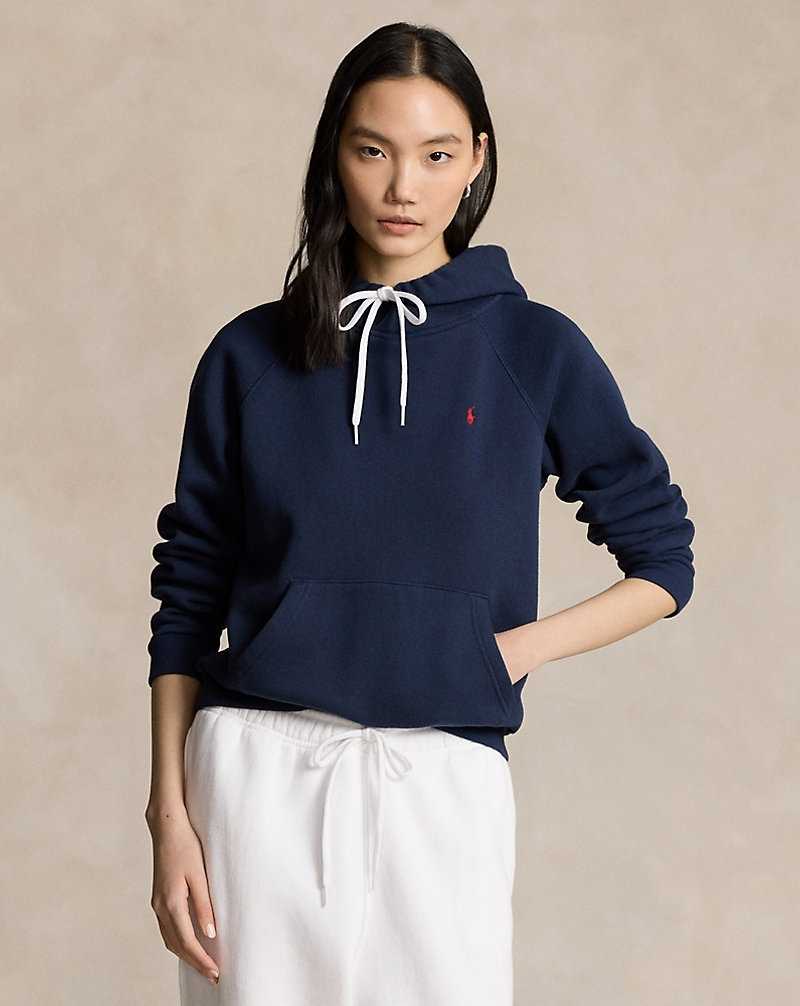 Sudadera con Capucha Ralph Lauren Shrunken Fit Fleece Mujer Azul Marino | MDAKJNE-17 - vista 1