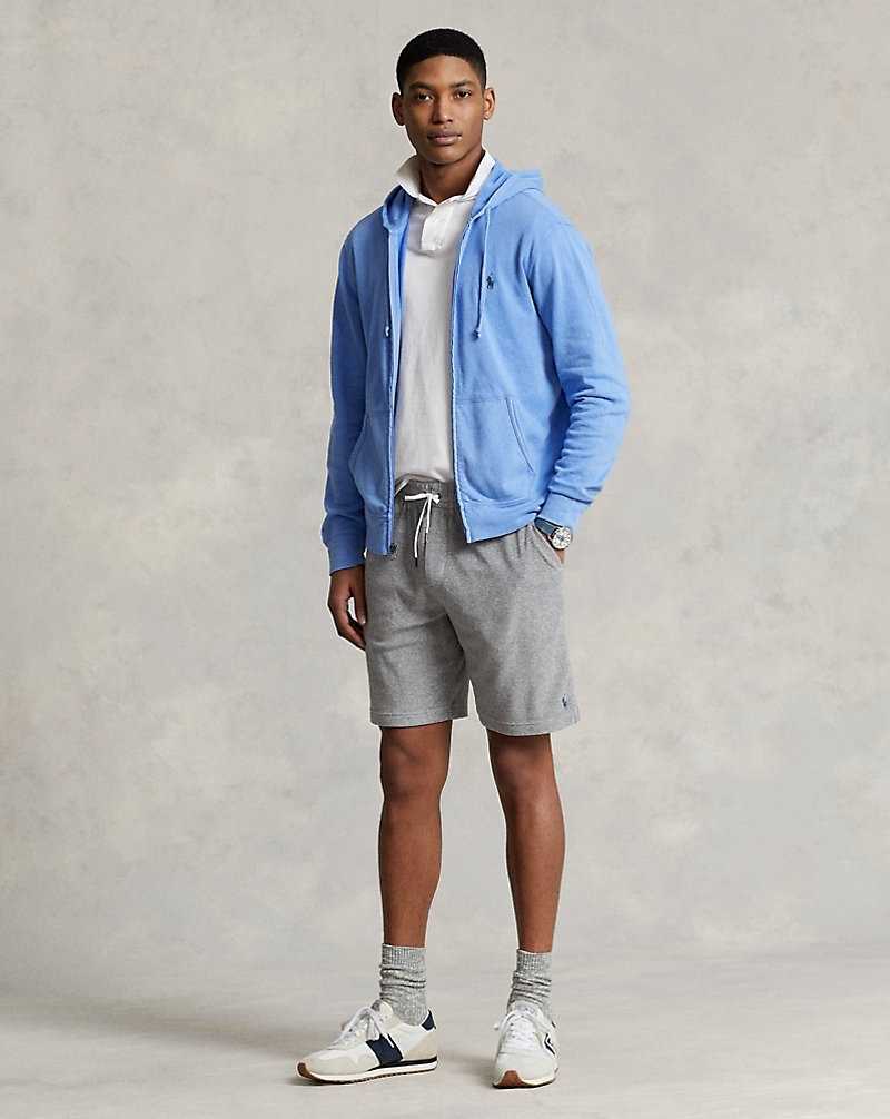 Sudadera con Capucha Ralph Lauren Spa Terry Full-Zip Hombre Azules | OFLYDGA-59 - vista 3