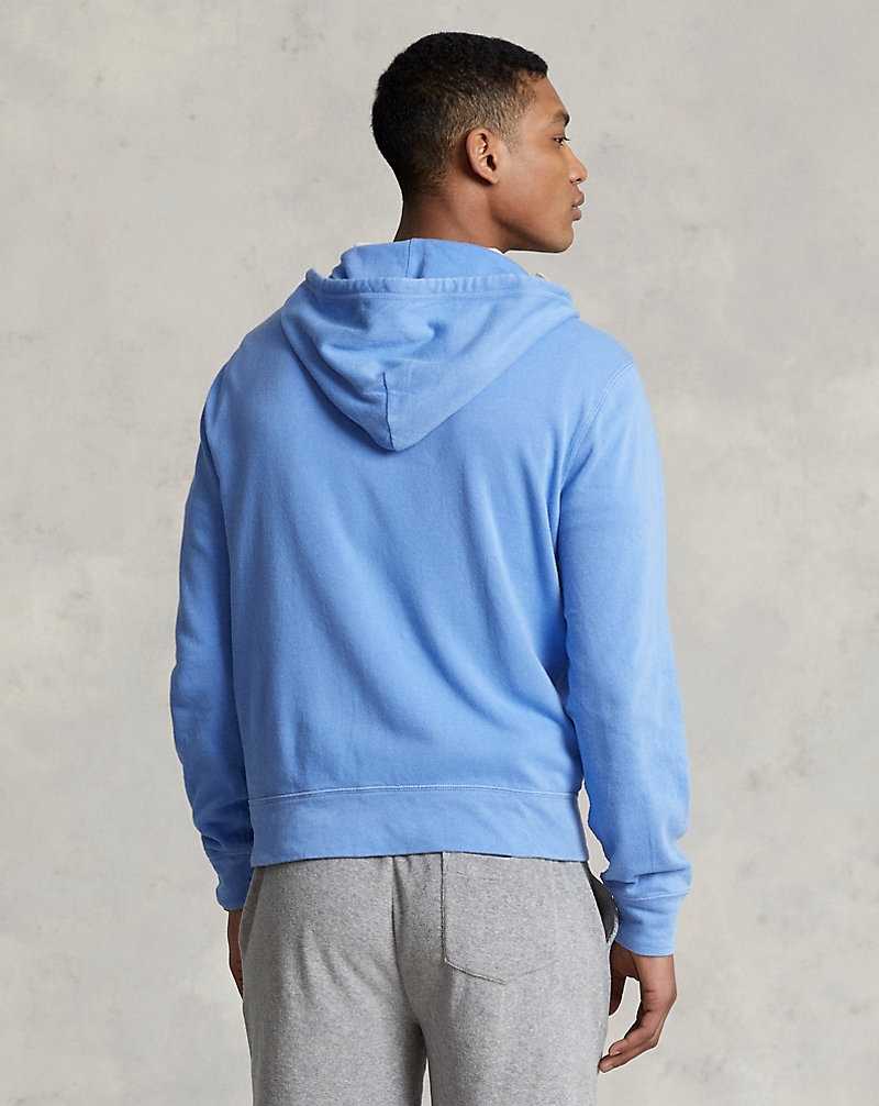 Sudadera con Capucha Ralph Lauren Spa Terry Full-Zip Hombre Azules | OFLYDGA-59 - vista 4
