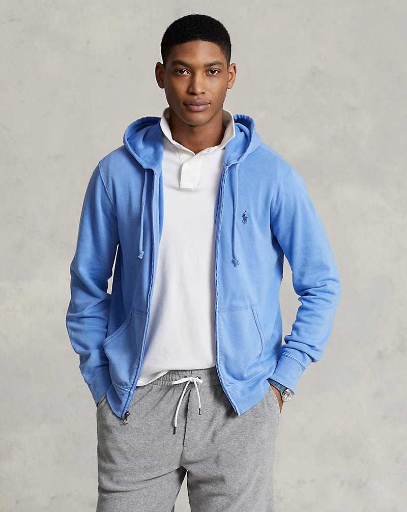 Sudadera con Capucha Ralph Lauren Spa Terry Full-Zip Hombre Azules | OFLYDGA-59 - vista 1