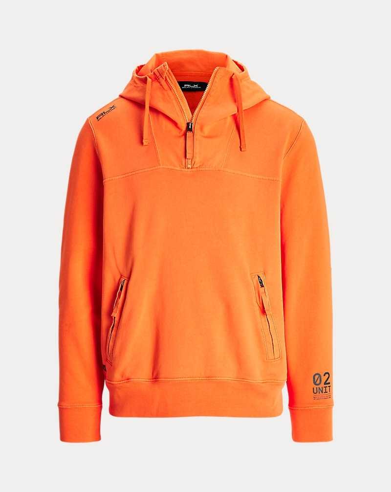 Sudadera con Capucha Ralph Lauren Terry-Back Fleece Quarter-Zip Hombre Naranjas | LHJNZGF-35 - vista 2