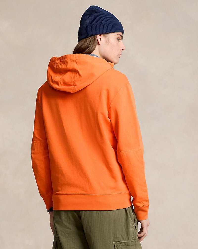 Sudadera con Capucha Ralph Lauren Terry-Back Fleece Quarter-Zip Hombre Naranjas | LHJNZGF-35 - vista 4