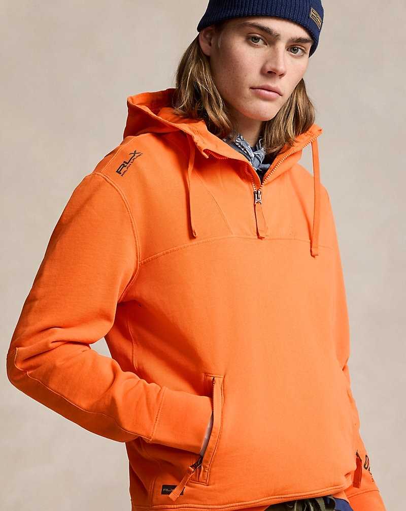 Sudadera con Capucha Ralph Lauren Terry-Back Fleece Quarter-Zip Hombre Naranjas | LHJNZGF-35 - vista 5