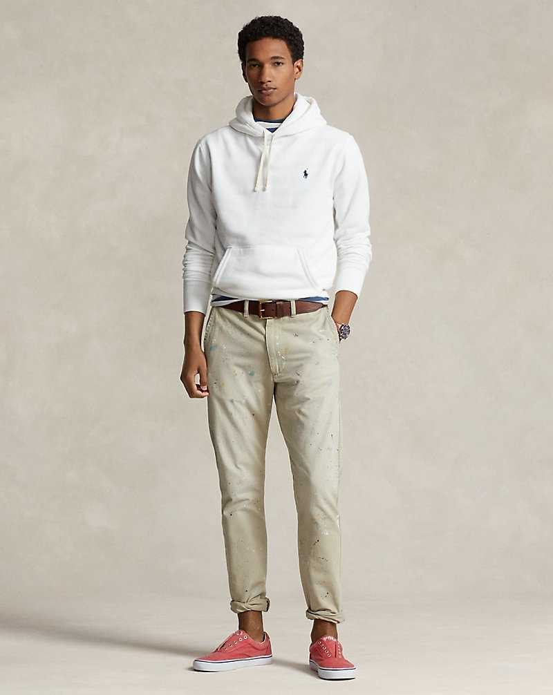 Sudadera con Capucha Ralph Lauren The RL Fleece Hombre Blancos | OVICBYH-15 - vista 3