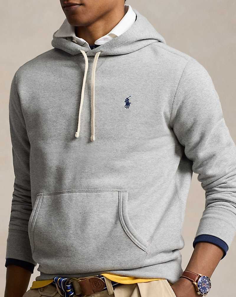 Sudadera con Capucha Ralph Lauren The RL Fleece Hombre Andover Heather | YTJDWSZ-75 - vista 5