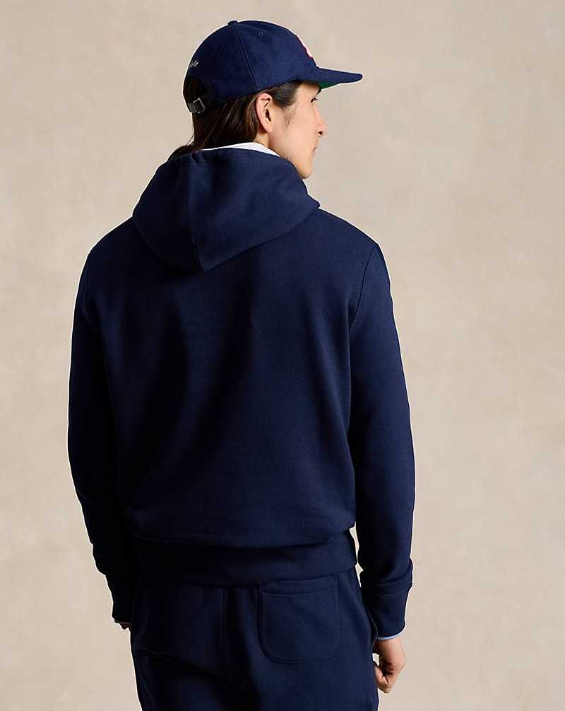 Sudadera con Capucha Ralph Lauren The RL Fleece Hombre Azul Marino | KQBFHTP-59 - vista 4