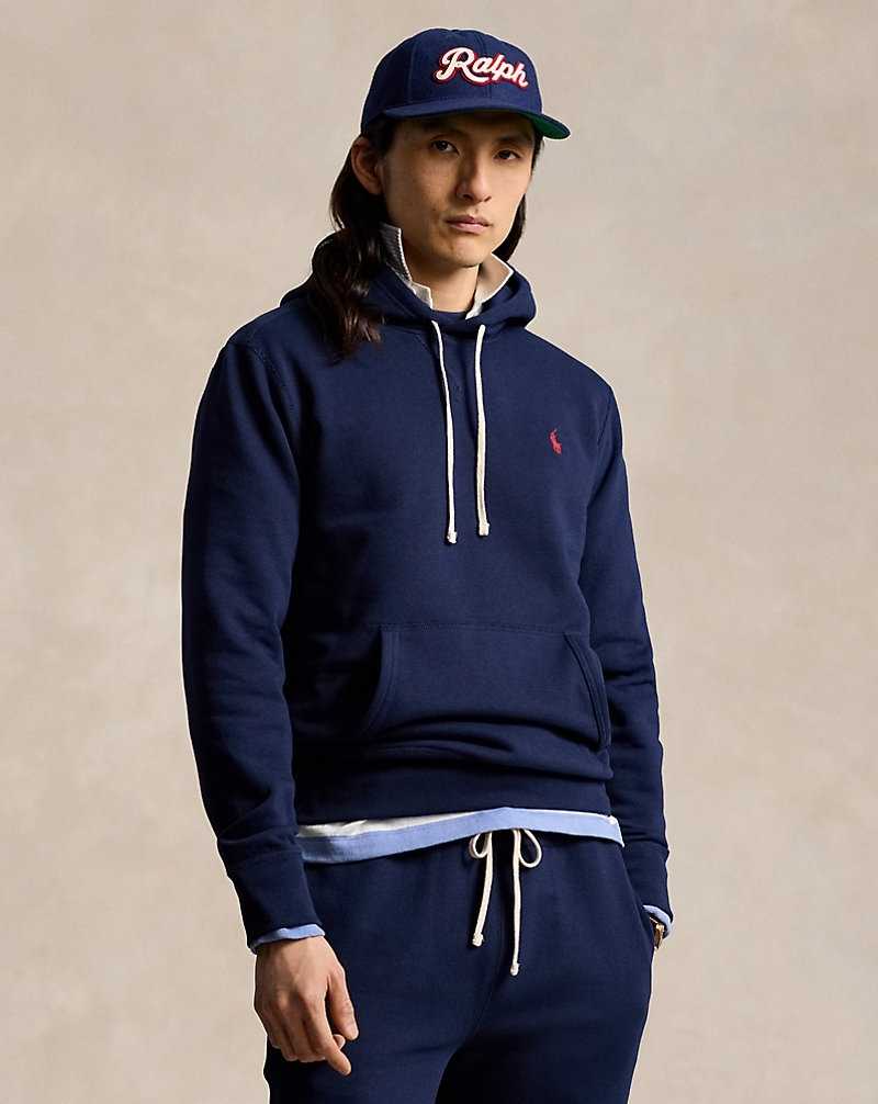 Sudadera con Capucha Ralph Lauren The RL Fleece Hombre Azul Marino | KQBFHTP-59 - vista 1