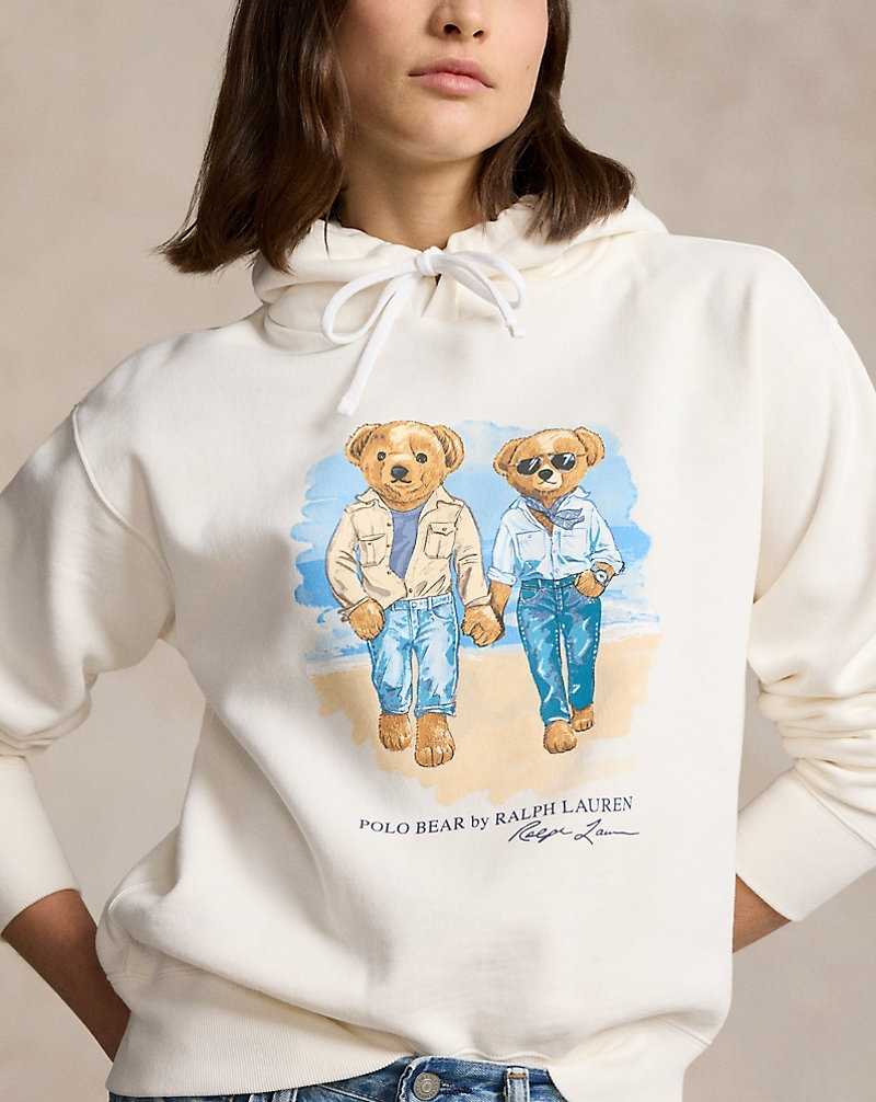 Sudadera con Capucha Ralph Lauren The Ralph Ricky Bear Fleece Mujer Nevis | VNWLAGX-62 - vista 5
