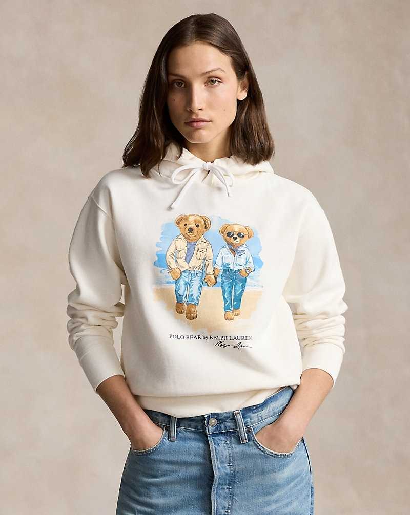 Sudadera con Capucha Ralph Lauren The Ralph Ricky Bear Fleece Mujer Nevis | VNWLAGX-62 - vista 1