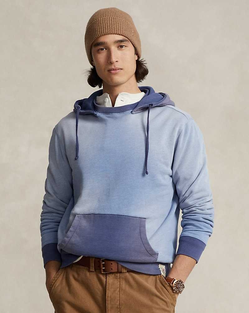 Sudadera con Capucha Ralph Lauren Two-Tone Fleece Hombre Azules | XLPIQFO-45 - vista 1