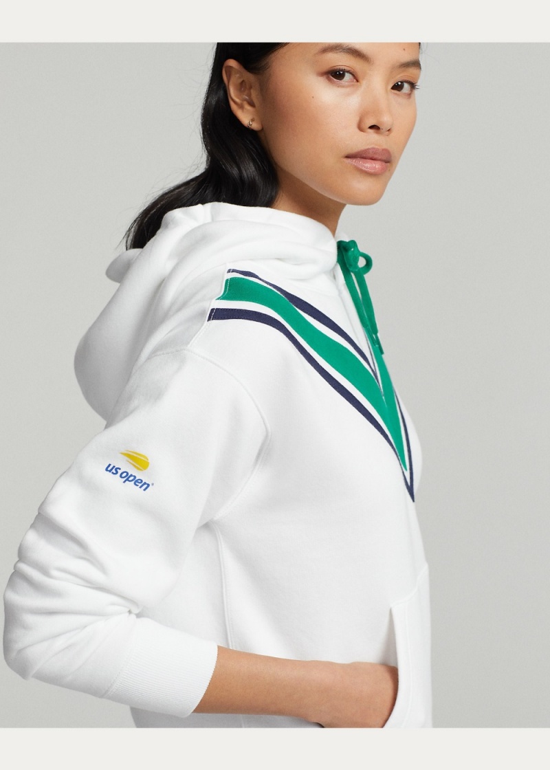 Sudadera con Capucha US Open Cricket Fleece Mujer Blancos | UHQX57318 - vista 3